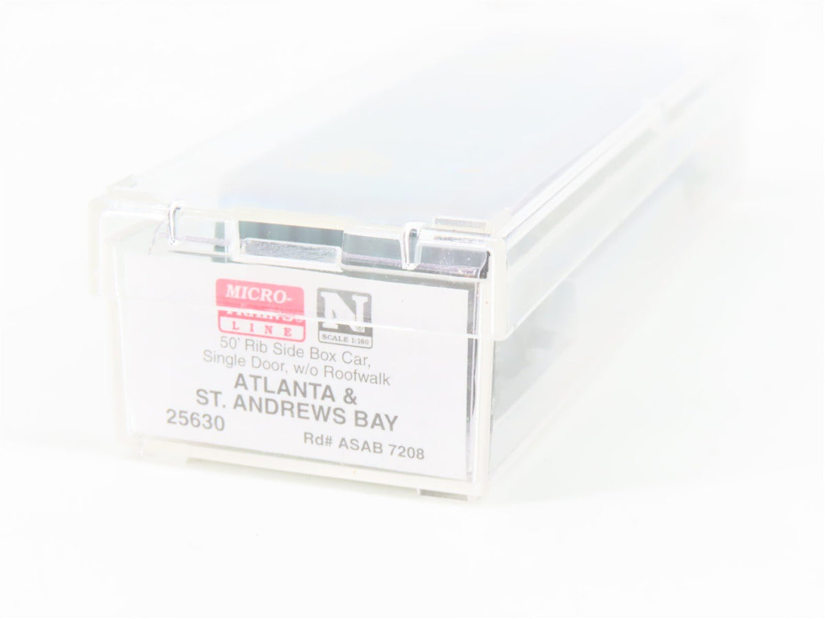 N Scale Micro-Trains MTL 25630 ASAB The Bay Line 50&#39; Boxcar #7208