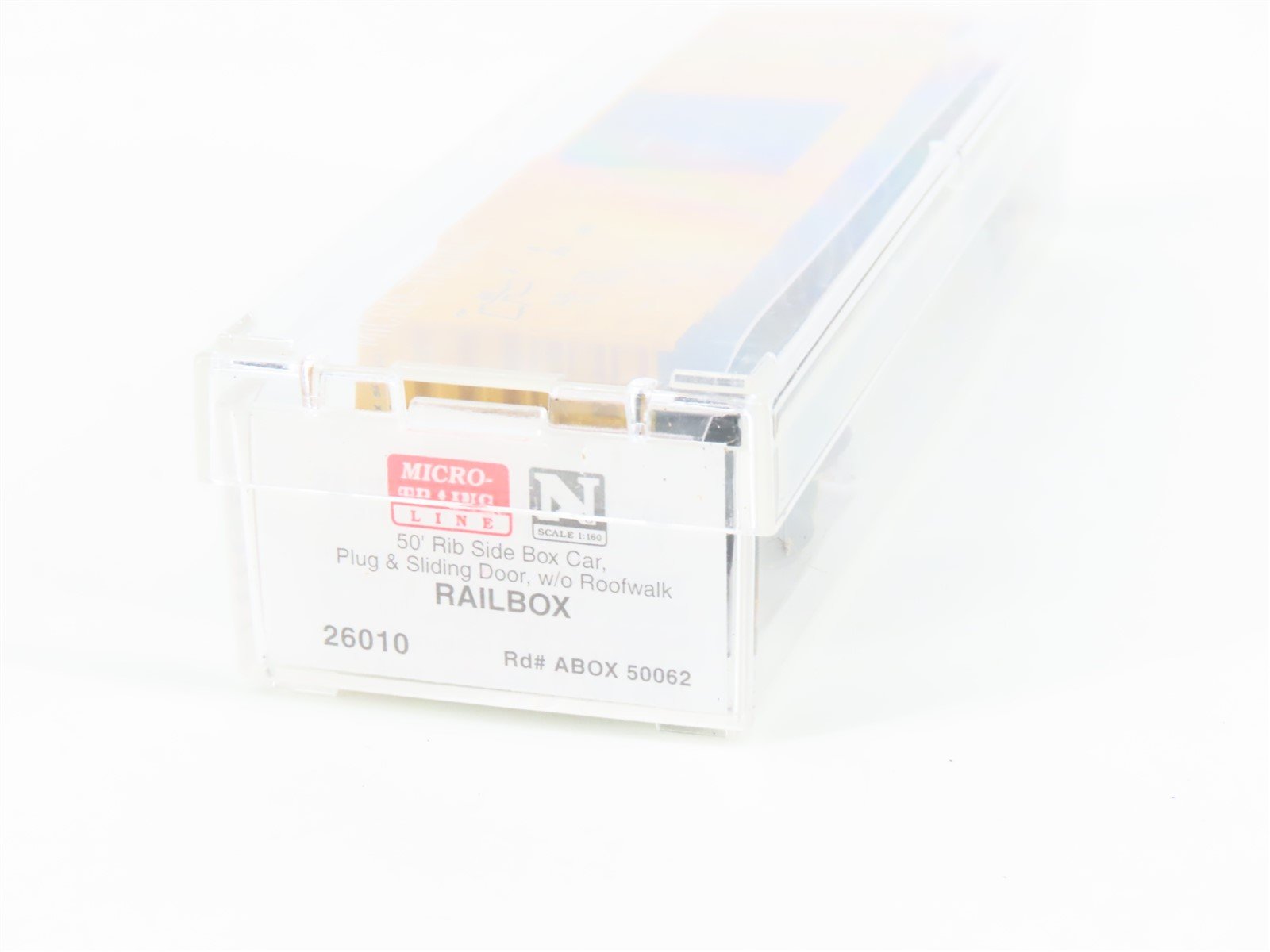 N Scale Micro-Trains MTL 26010 ABOX Railbox 50' Rib Side Boxcar #50062