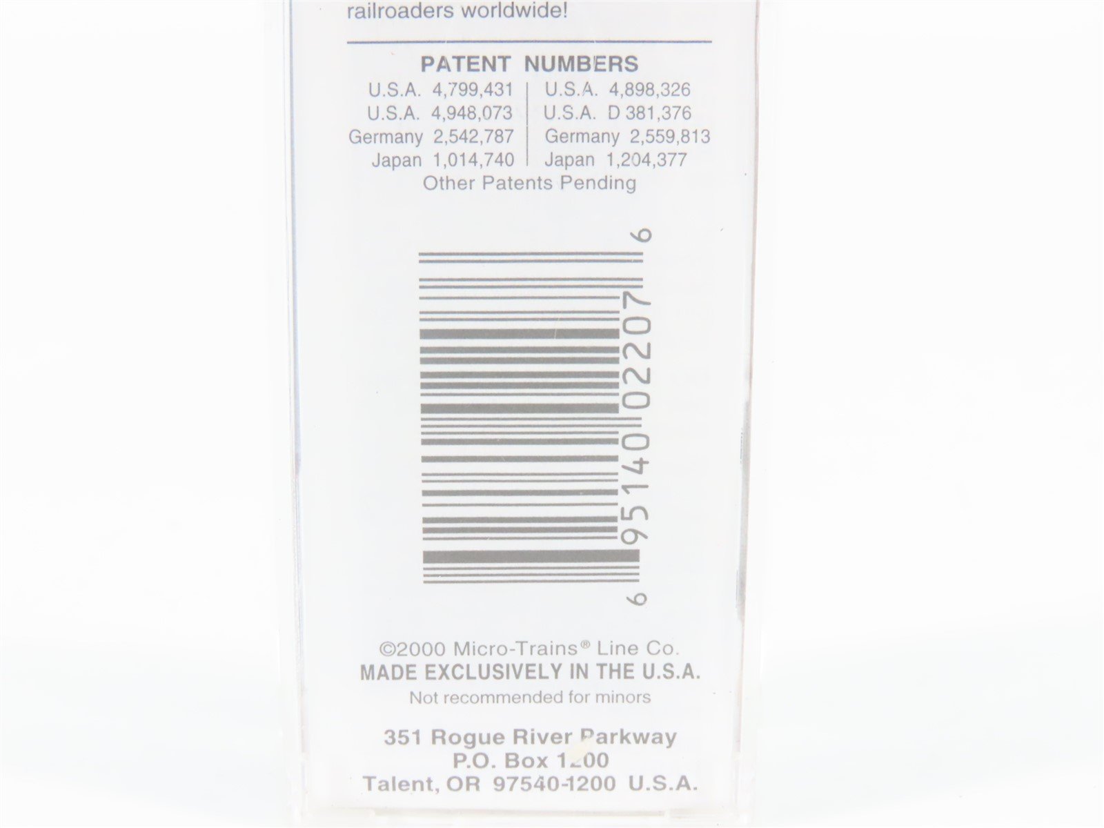 N Scale Micro-Trains MTL 25600 AN Port St. Joe Route 50' Boxcar #7033