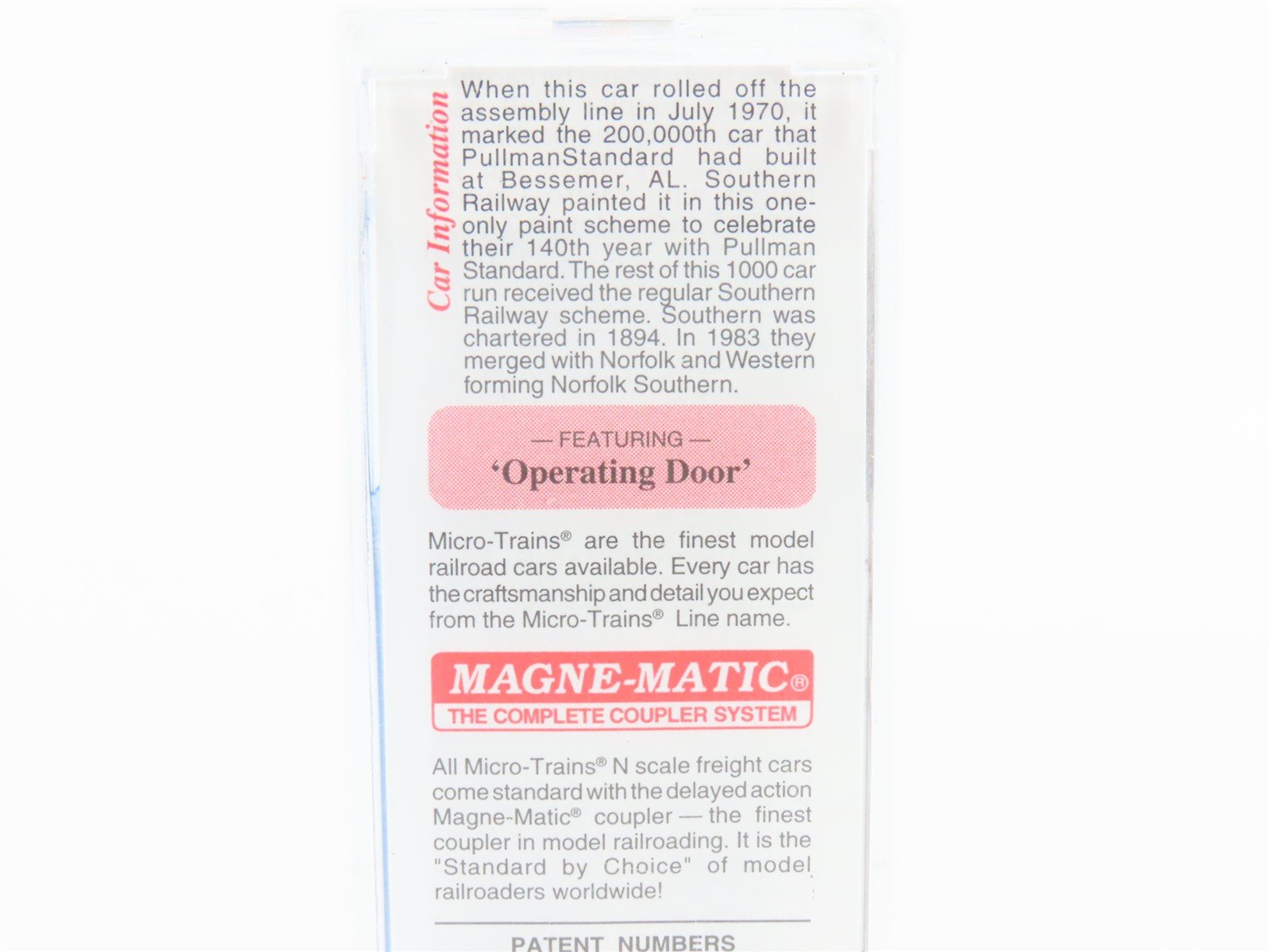 N Scale Micro-Trains MTL 25610 Southern 50' Rib Side Boxcar #550555