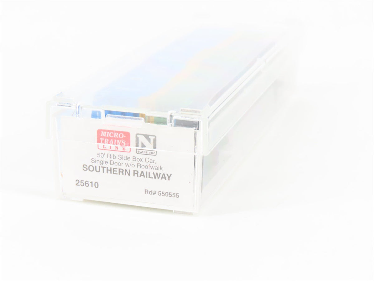 N Scale Micro-Trains MTL 25610 Southern 50&#39; Rib Side Boxcar #550555