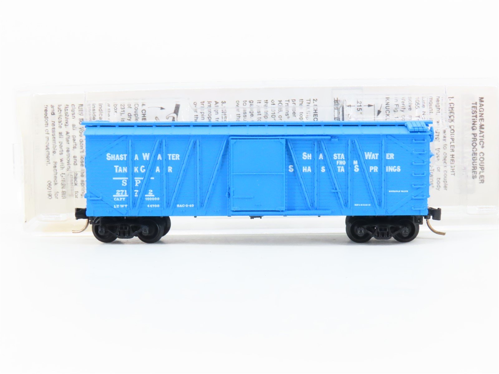N Scale Micro-Trains MTL 28140 Shasta Water 40' Outside-Braced Boxcar #27172