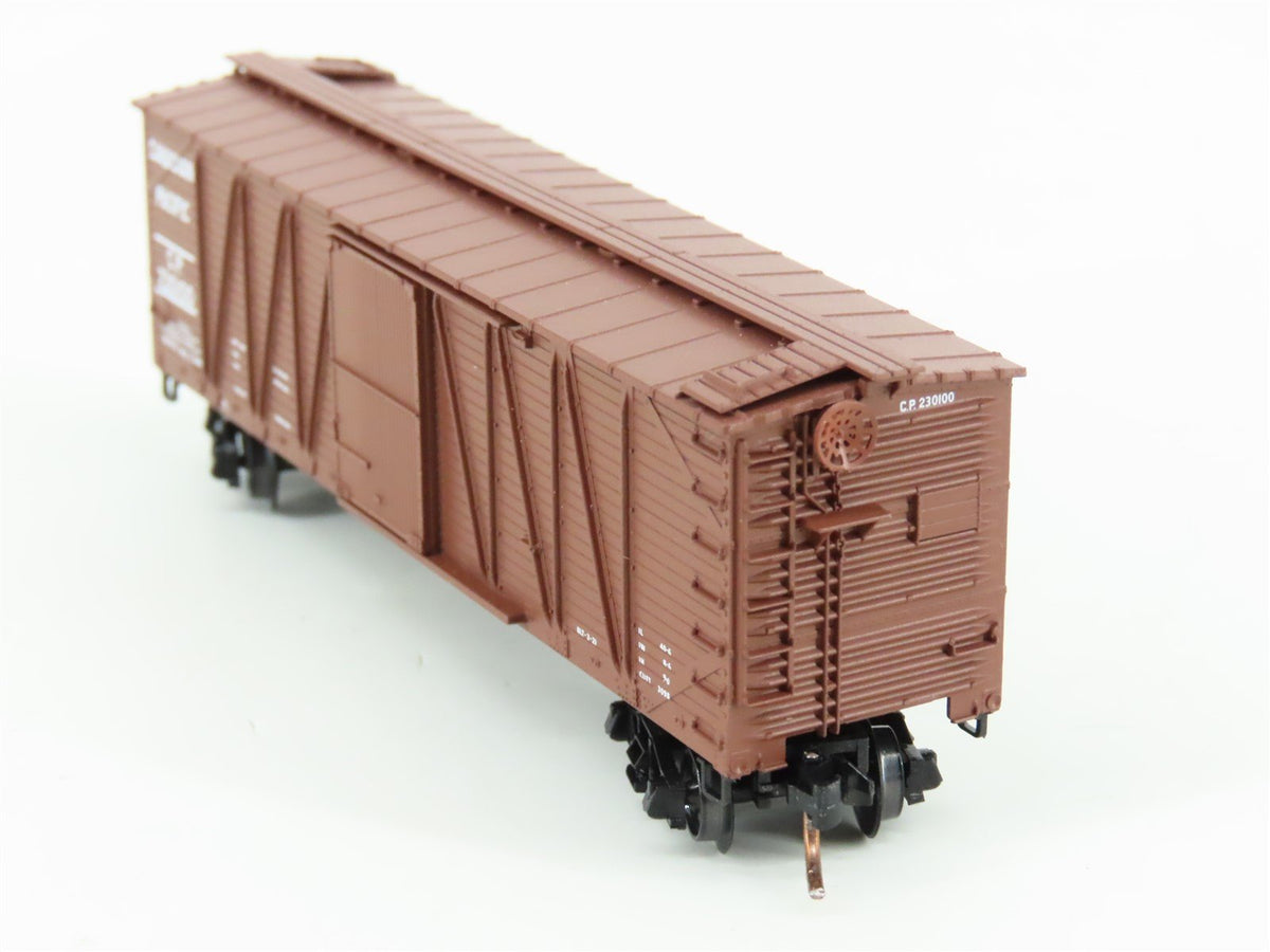 N Scale Micro-Trains MTL 28120 CP Canadian Pacific 40&#39; Braced Boxcar #230100