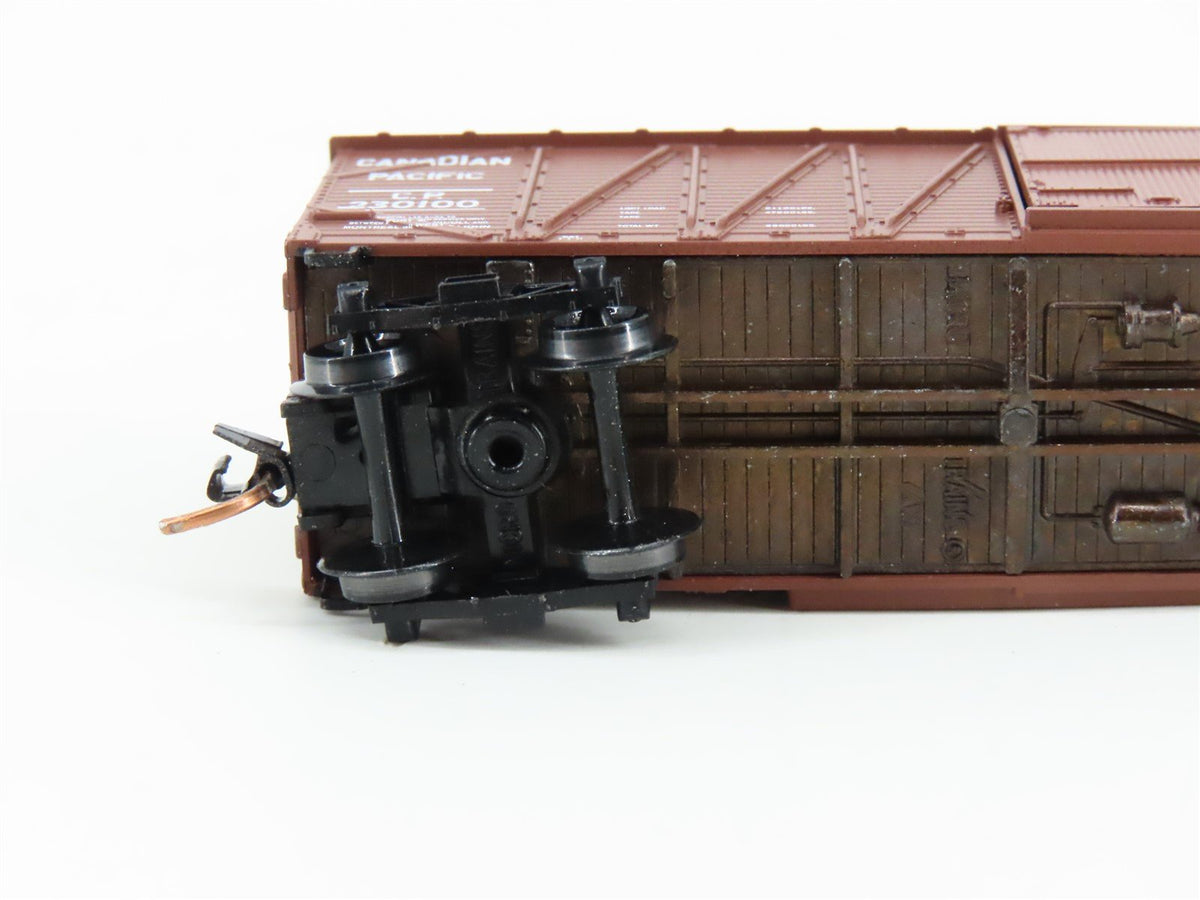 N Scale Micro-Trains MTL 28120 CP Canadian Pacific 40&#39; Braced Boxcar #230100