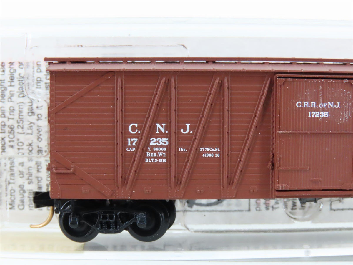 N Scale Micro-Trains MTL 28040 CNJ Jersey Central 40&#39; Braced Boxcar #17235