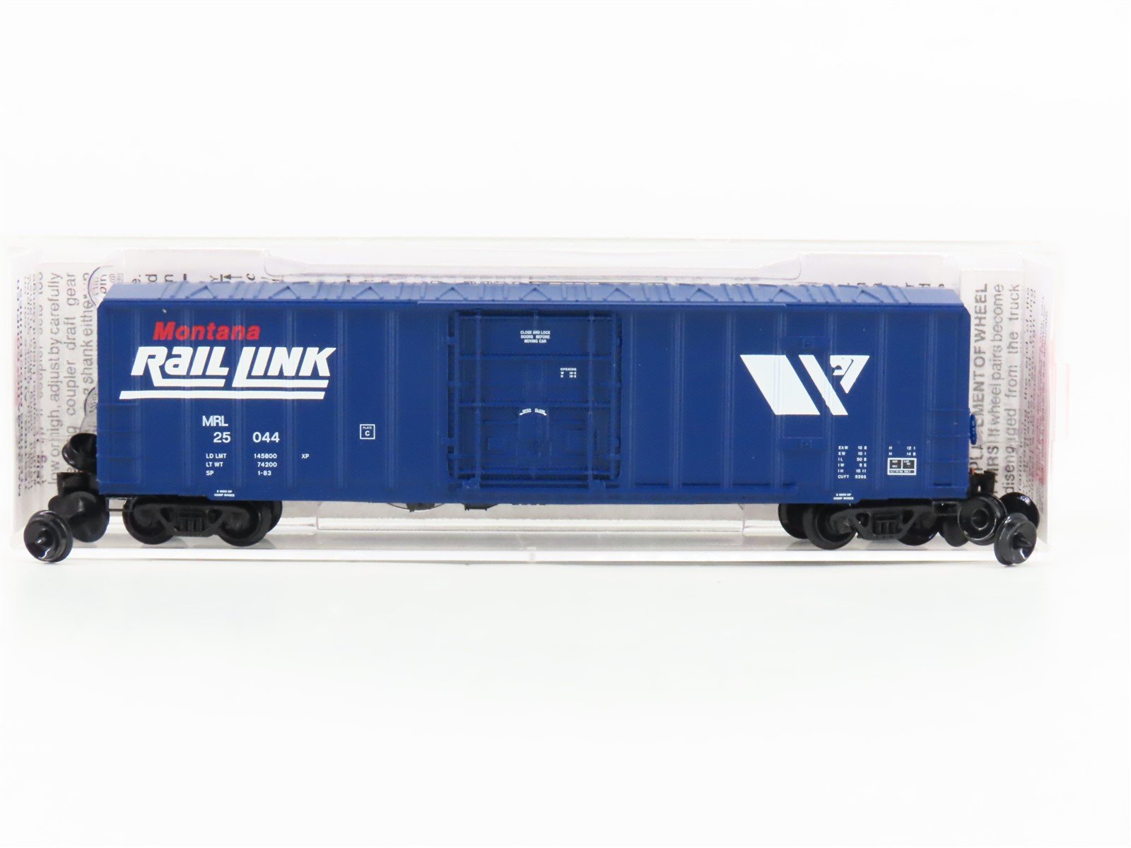 N Scale Micro-Trains MTL 27290 MRL Montana Rail Link 50' Rib Side Boxcar #25044