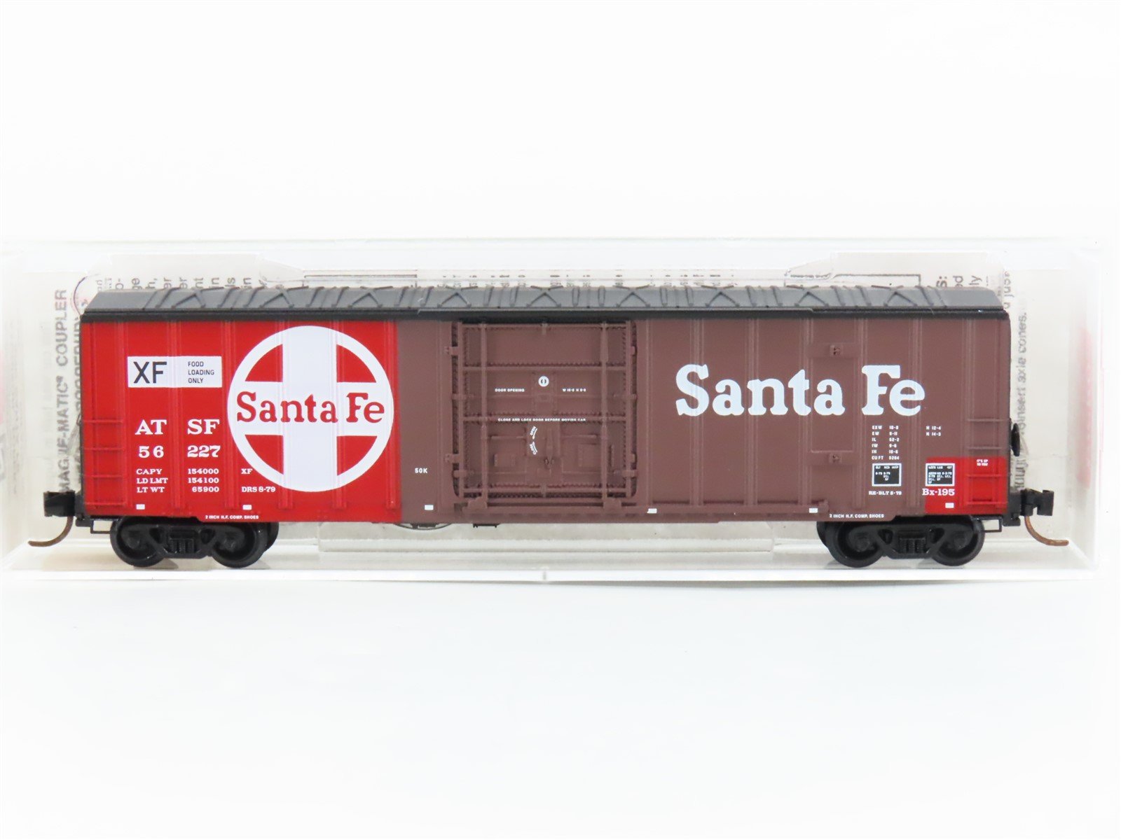 N Scale Micro-Trains MTL 27270 ATSF Santa Fe 50' Rib Side Boxcar #56227