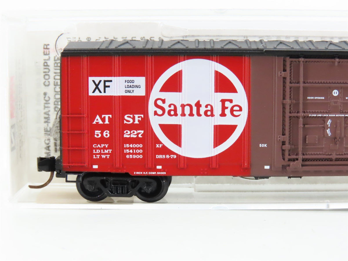 N Scale Micro-Trains MTL 27270 ATSF Santa Fe 50&#39; Rib Side Boxcar #56227