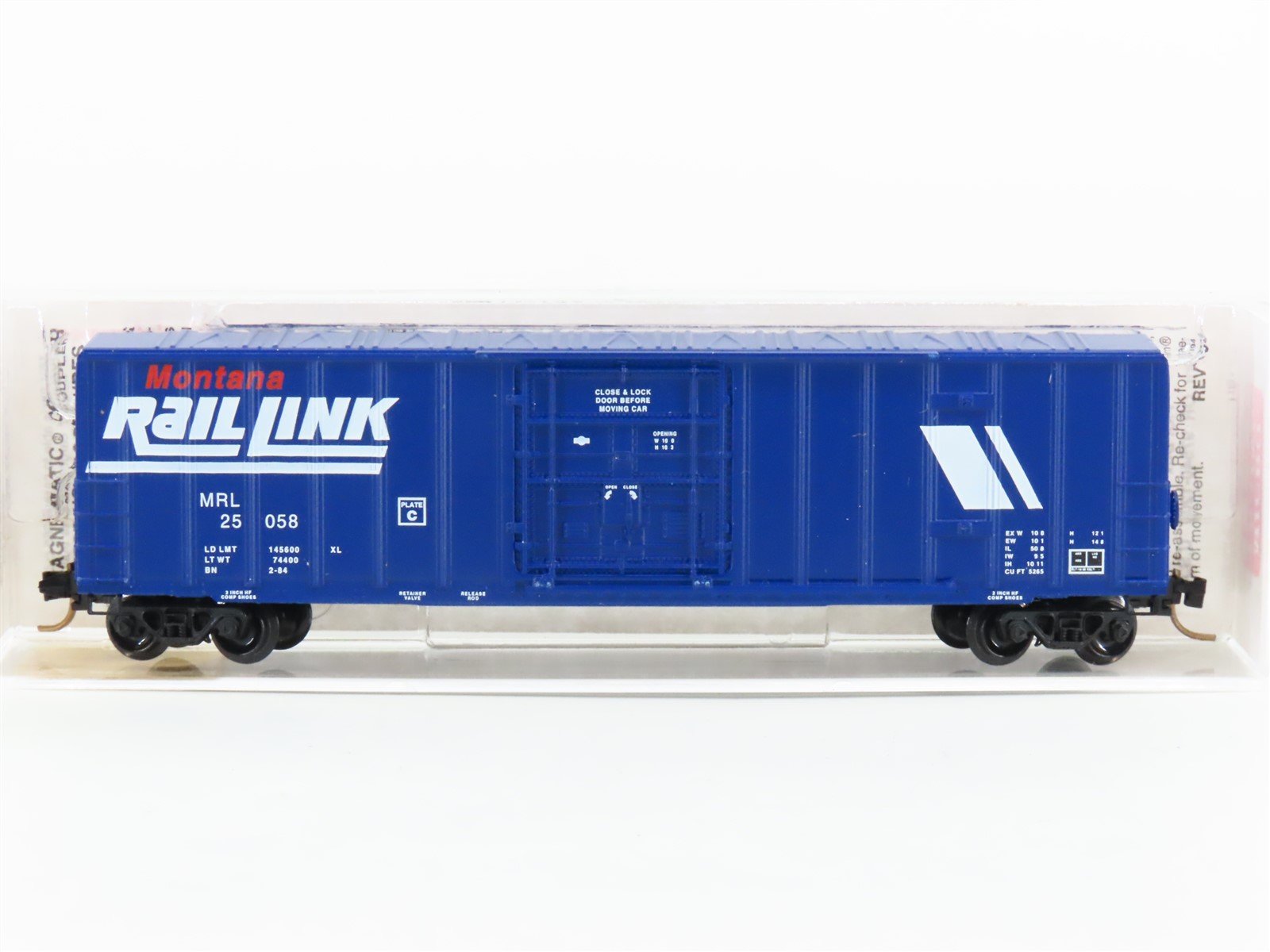 N Scale Micro-Trains MTL 27240 MRL Montana Rail Link 50' Rib Side Boxcar #25058