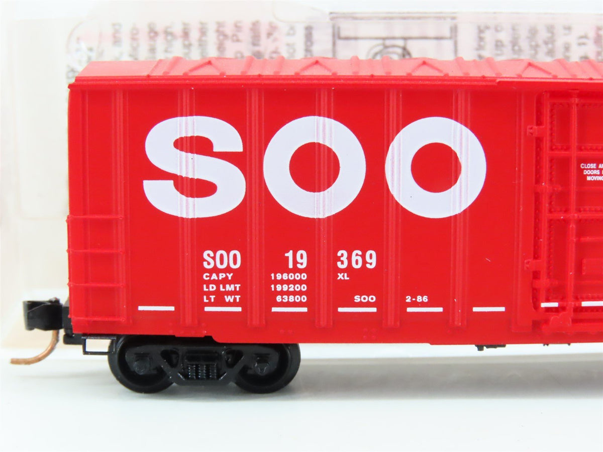 N Scale Micro-Trains MTL 27260 SOO Line 50&#39; Rib Side Boxcar #19369