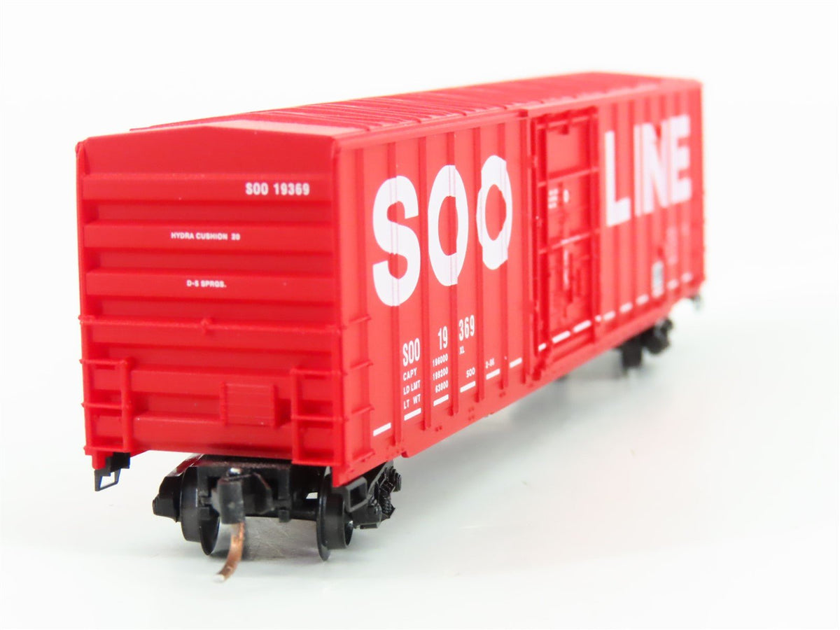 N Scale Micro-Trains MTL 27260 SOO Line 50&#39; Rib Side Boxcar #19369