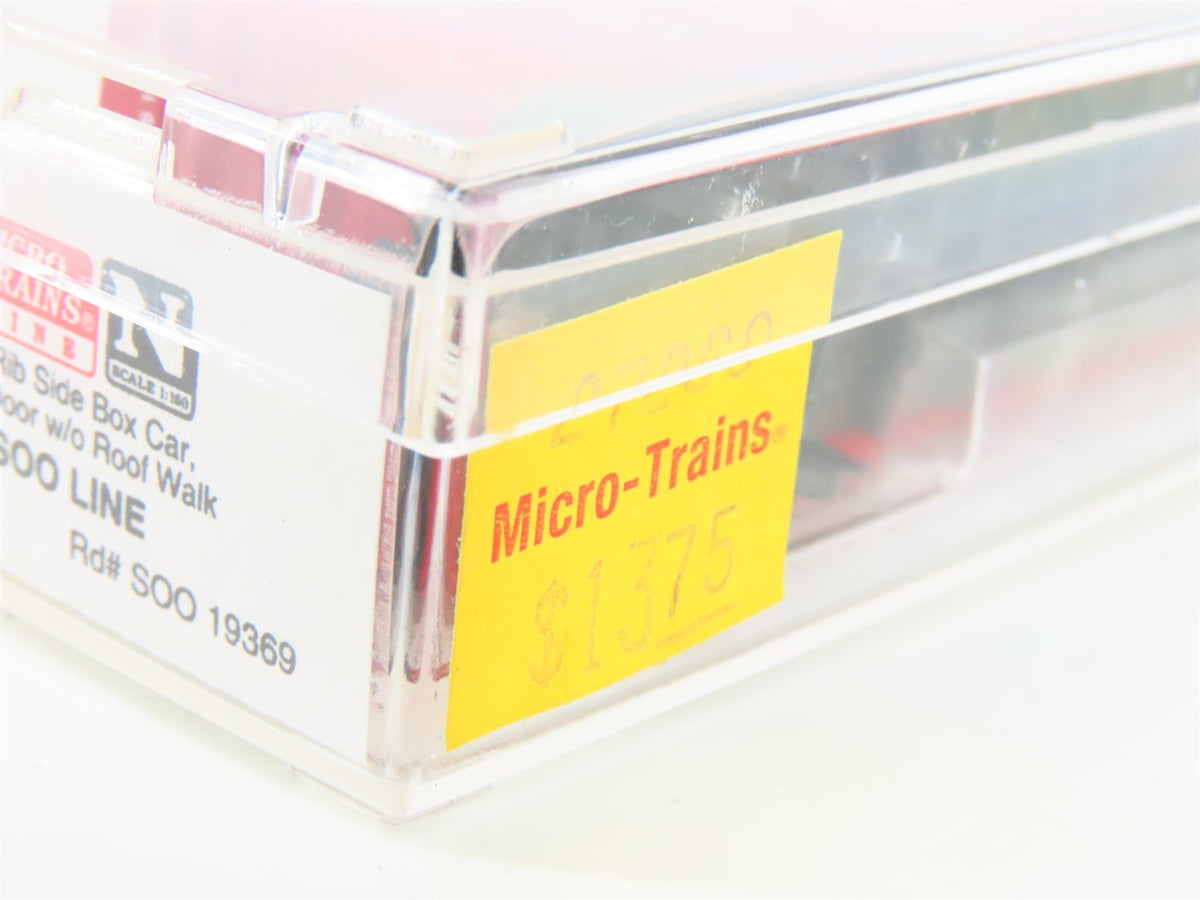 N Scale Micro-Trains MTL 27260 SOO Line 50&#39; Rib Side Boxcar #19369