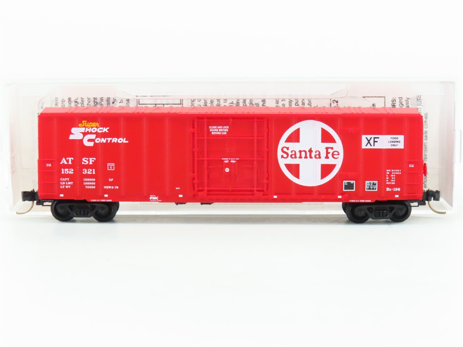 N Scale Micro-Trains MTL 27250 ATSF Santa Fe 50' Rib Side Boxcar #152321
