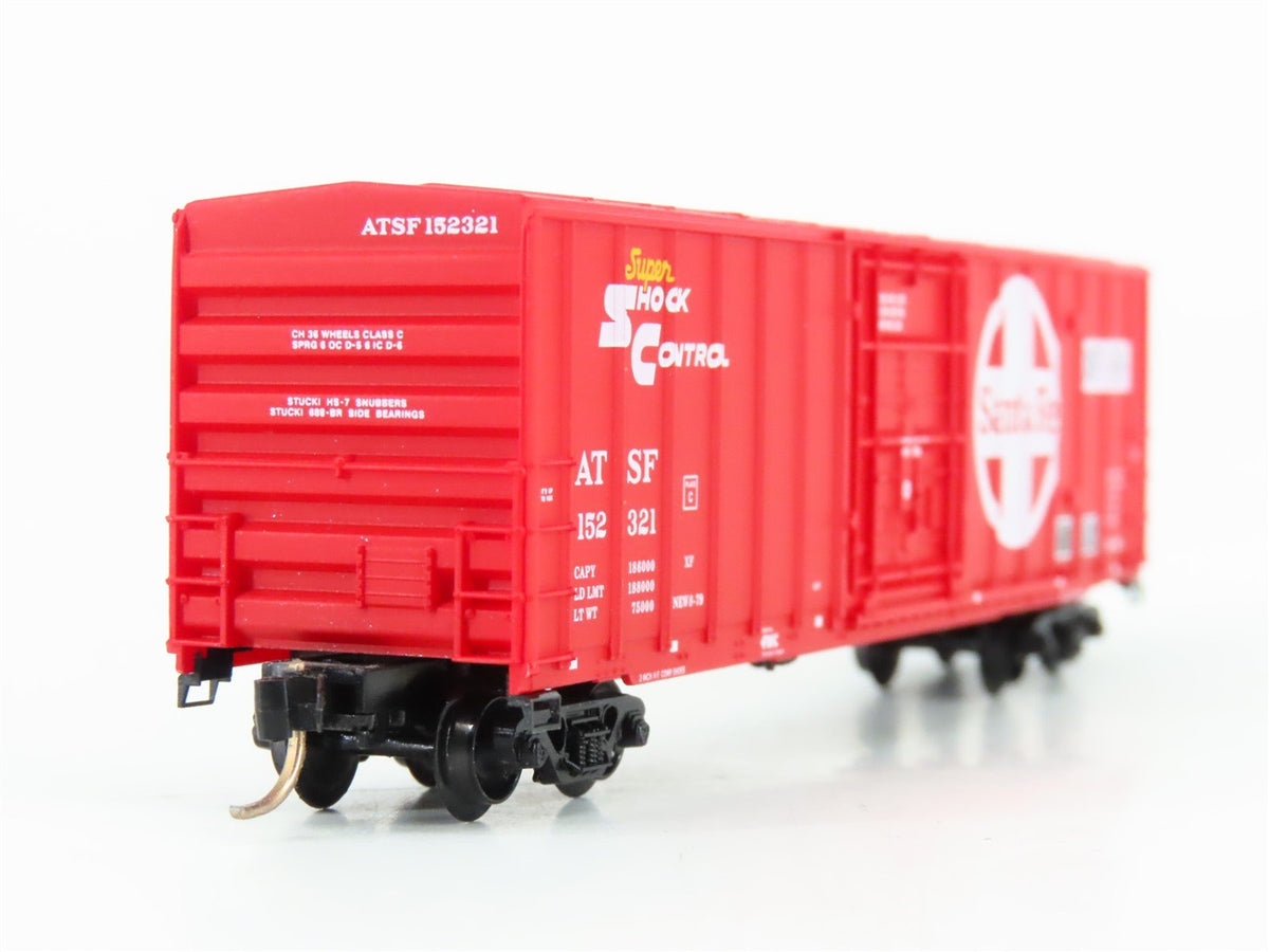 N Scale Micro-Trains MTL 27250 ATSF Santa Fe 50&#39; Rib Side Boxcar #152321
