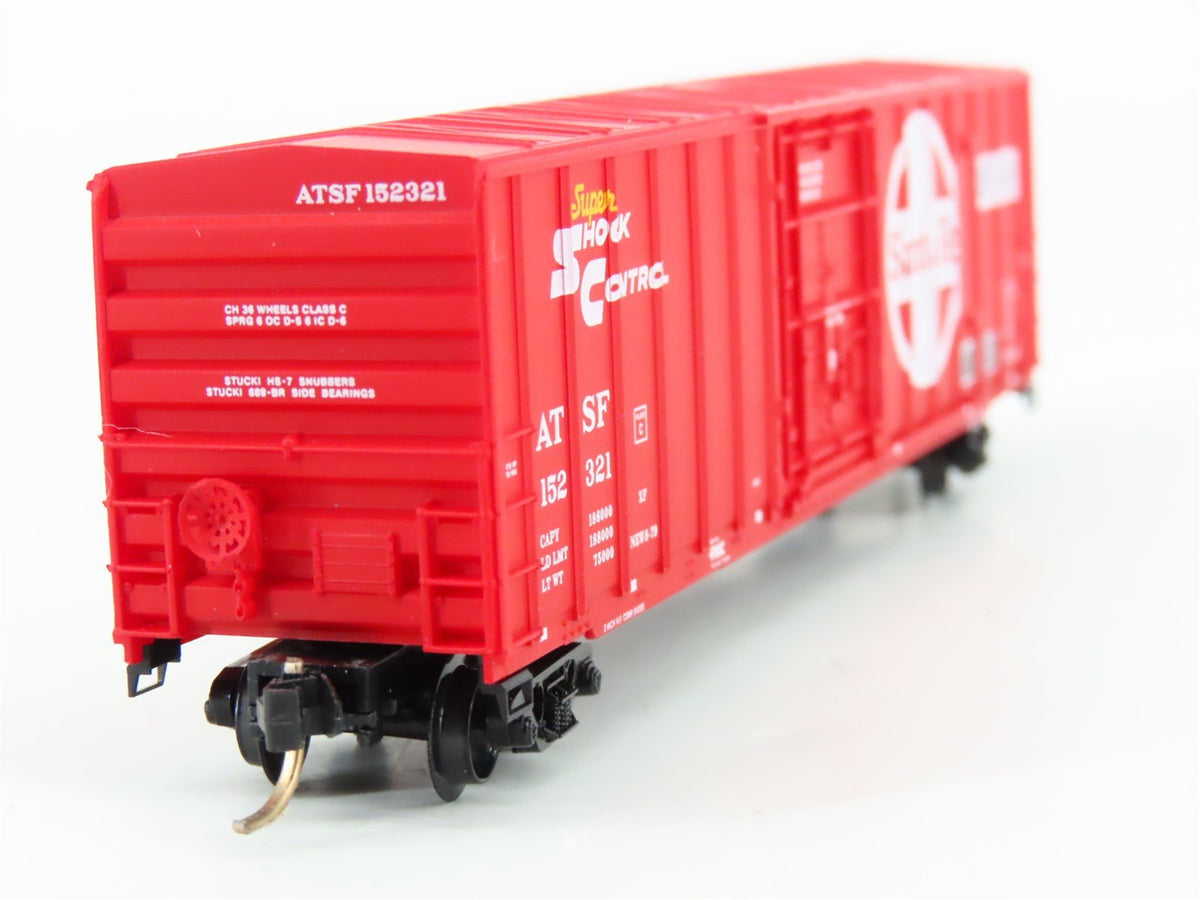 N Scale Micro-Trains MTL 27250 ATSF Santa Fe 50&#39; Rib Side Boxcar #152321