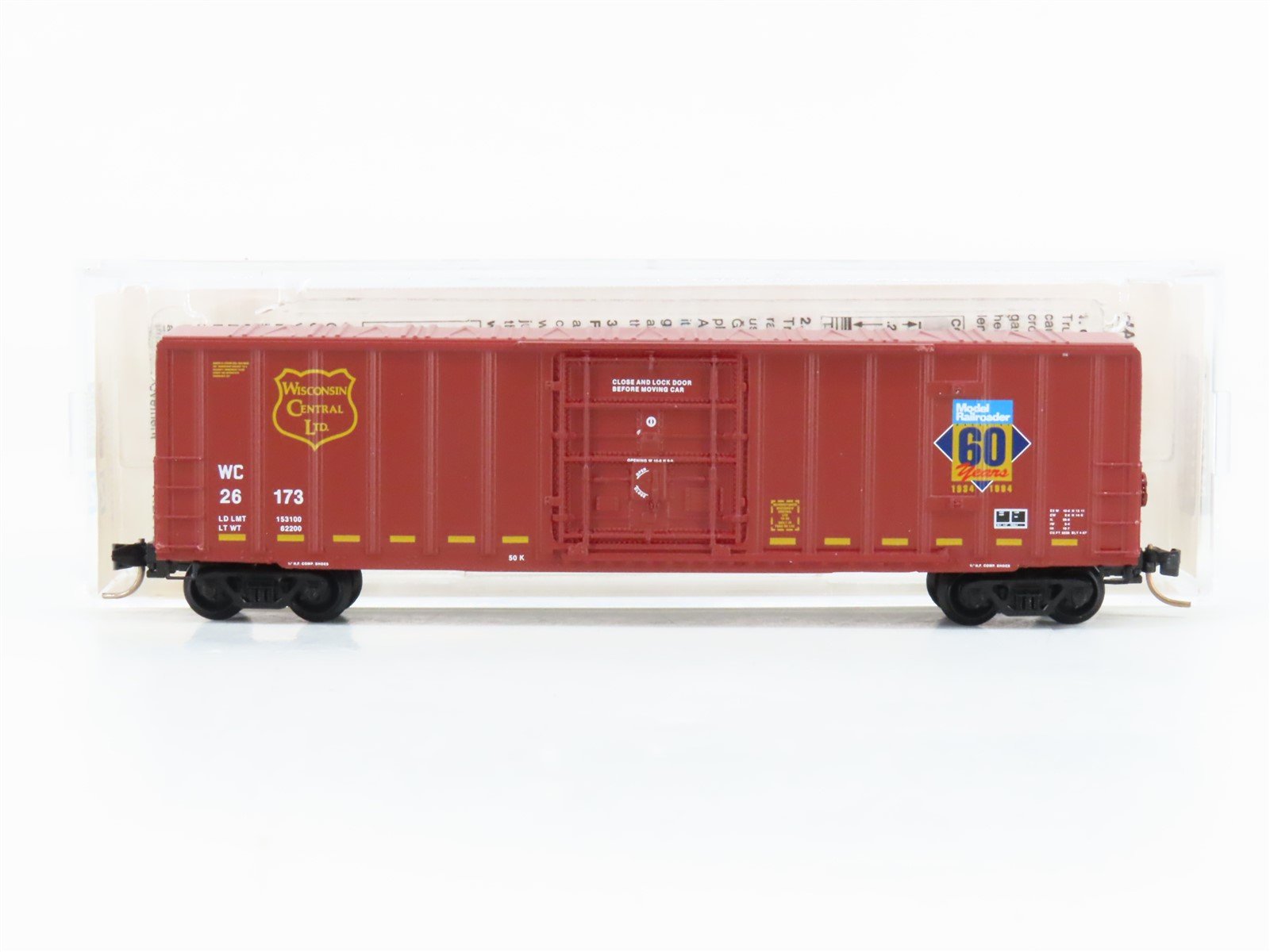 N Scale Micro-Trains MTL 27210 WC Wisconsin Central MR 60th 50' Boxcar #26173