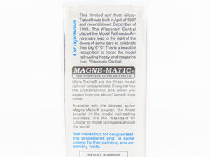N Scale Micro-Trains MTL 27210 WC Wisconsin Central MR 60th 50' Boxcar #26173