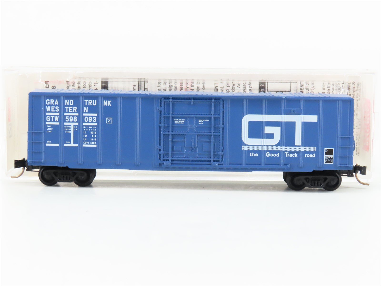 N Scale Micro-Trains MTL 27220 GTW Grand Trunk Western 50' Boxcar #598093