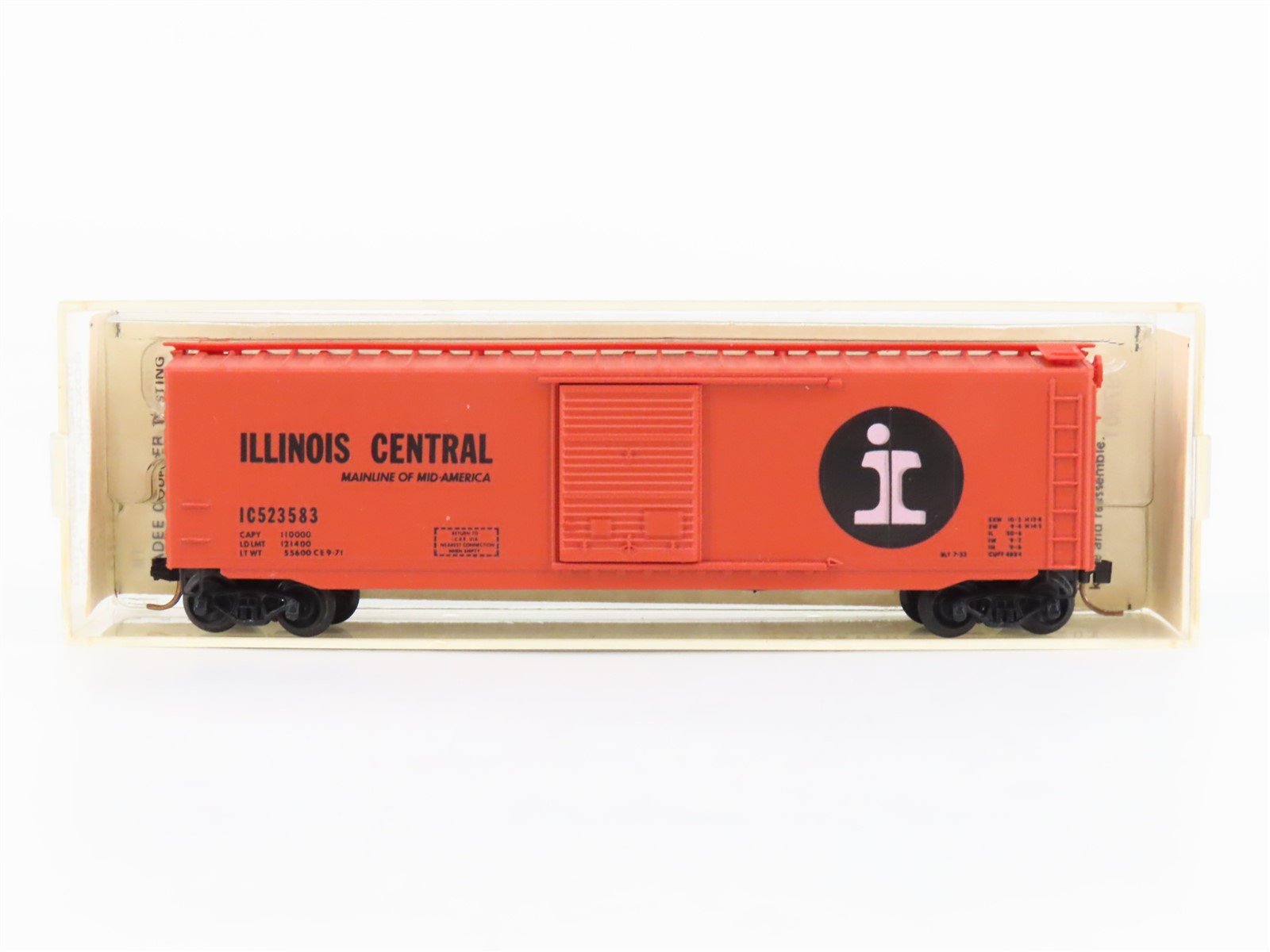 N Scale Micro-Trains MTL 31030 IC Illinois Central 50' Standard Boxcar #523583