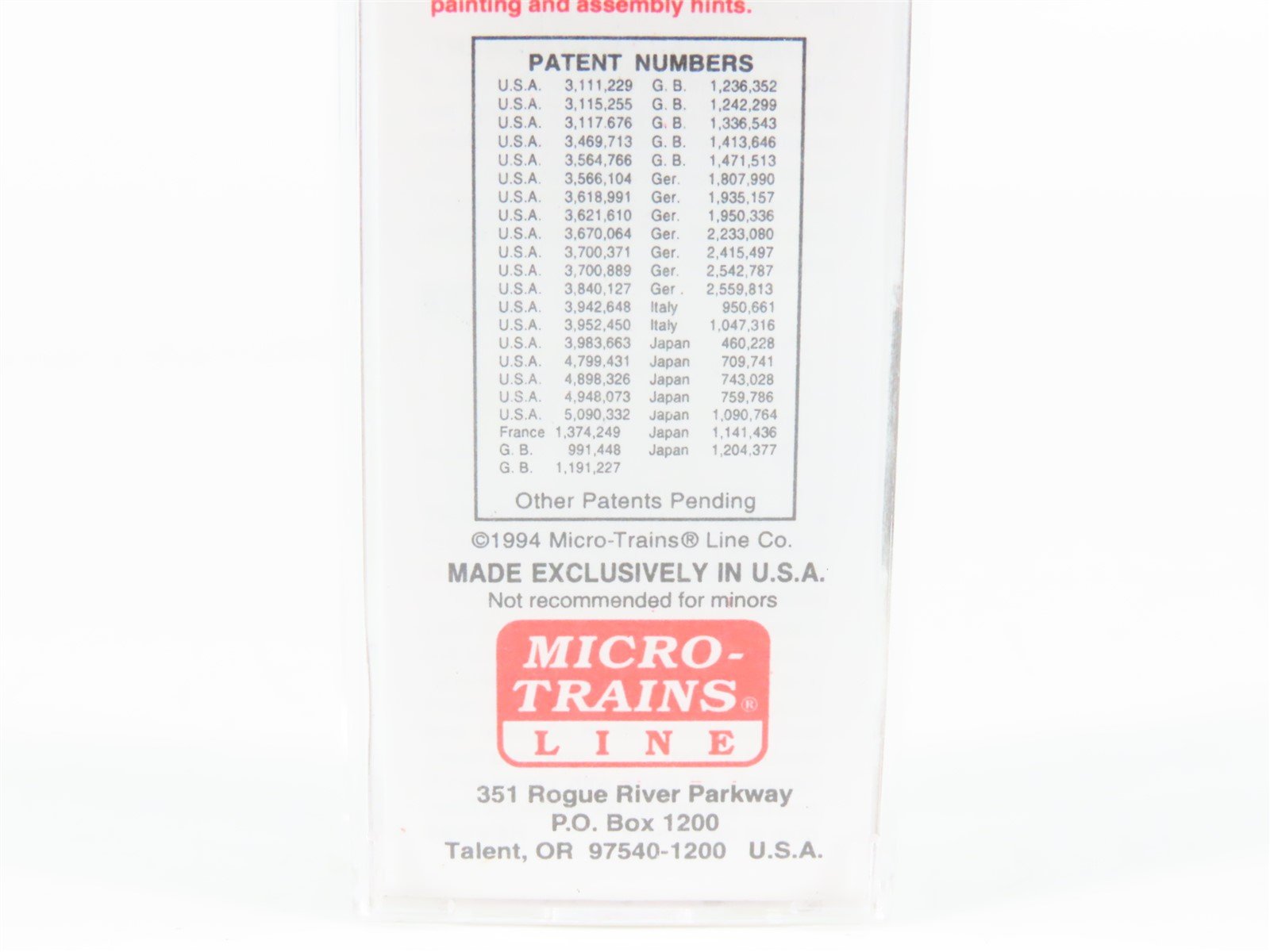 N Scale Micro-Trains MTL 29070 CN Canadian National 40' Braced Boxcar #582596