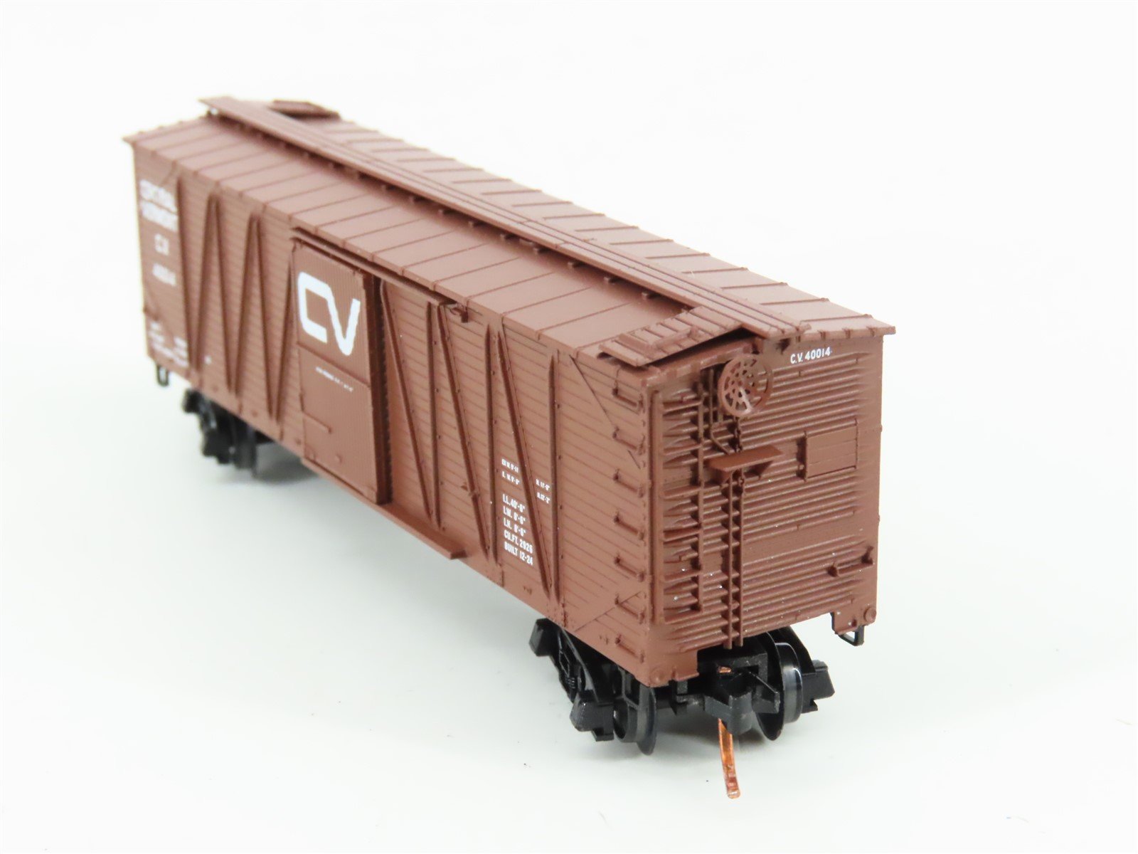N Micro-Trains MTL 28160 CV Central Vermont 40' Outside Braced Boxcar #40014