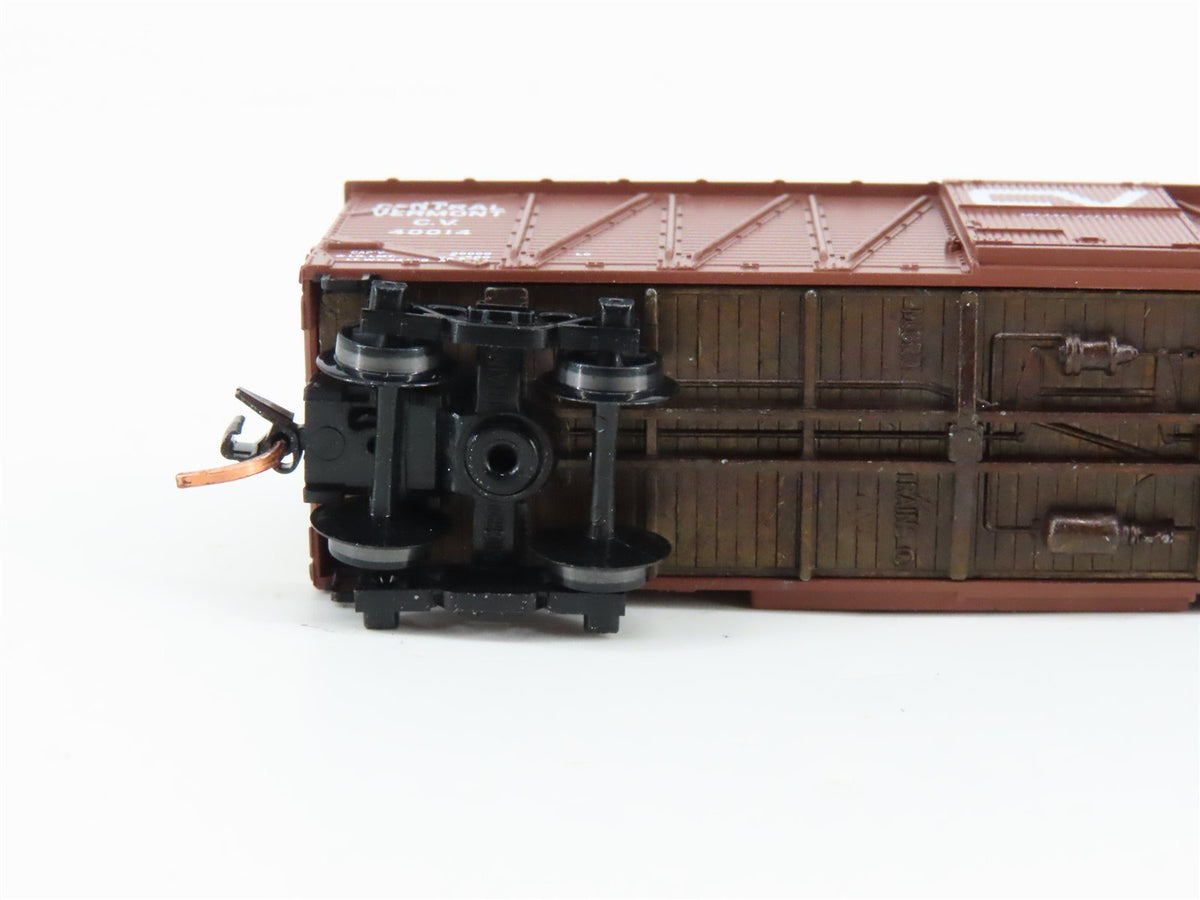 N Micro-Trains MTL 28160 CV Central Vermont 40&#39; Outside Braced Boxcar #40014