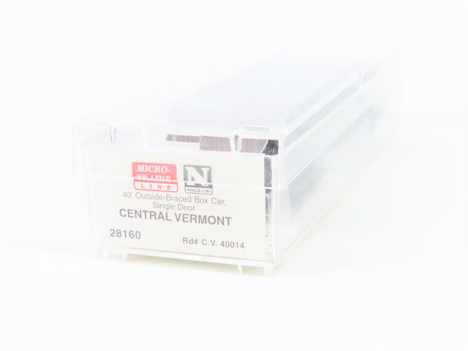 N Micro-Trains MTL 28160 CV Central Vermont 40' Outside Braced Boxcar #40014