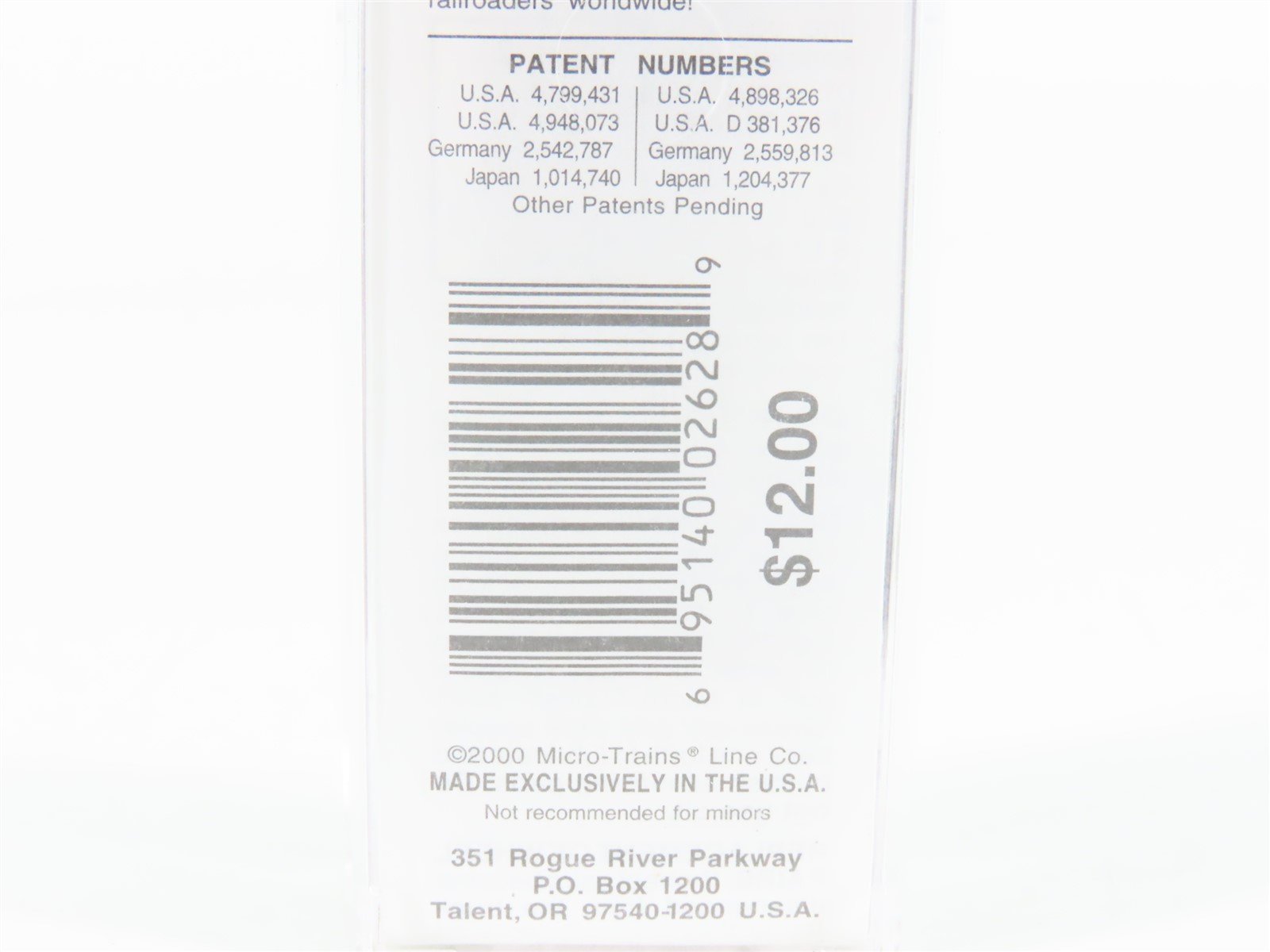 N Scale Micro-Trains MTL 28150 CBQ Burlington 40' Outside Braced Boxcar #25402