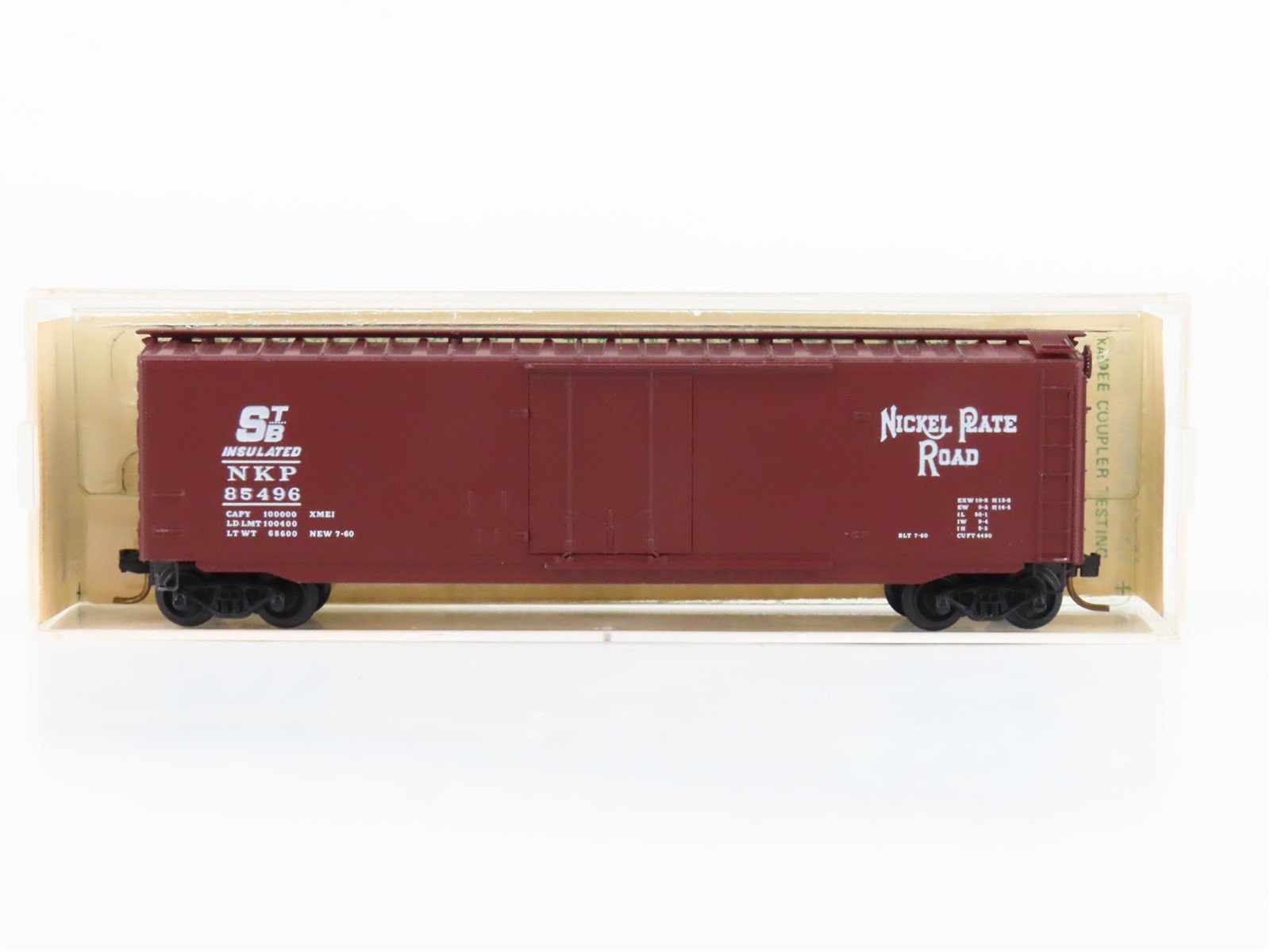 N Scale Micro-Trains MTL 32499 NKP Railway 50' Boxcar #85496 - Blue Label