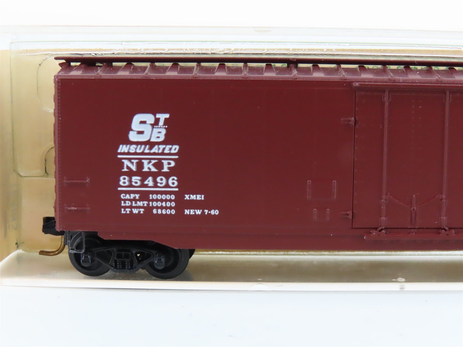 N Scale Micro-Trains MTL 32499 NKP Railway 50' Boxcar #85496 - Blue Label