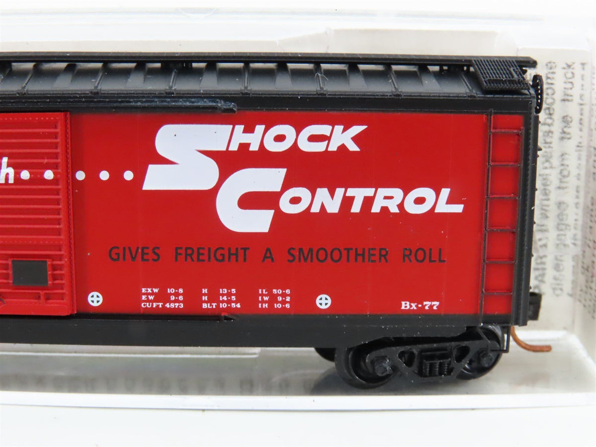 N Scale Micro-Trains MTL 31340 ATSF Santa Fe &quot;Shock Control&quot; 50&#39; Boxcar #10001