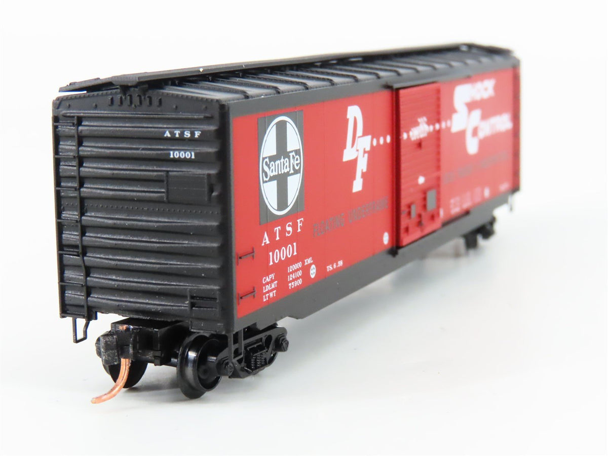 N Scale Micro-Trains MTL 31340 ATSF Santa Fe &quot;Shock Control&quot; 50&#39; Boxcar #10001