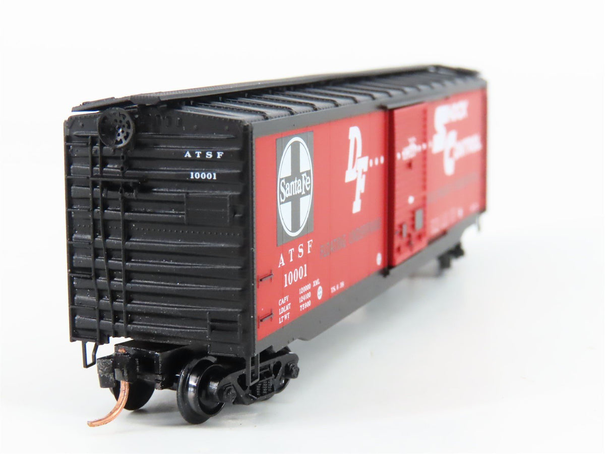 N Scale Micro-Trains MTL 31340 ATSF Santa Fe &quot;Shock Control&quot; 50&#39; Boxcar #10001