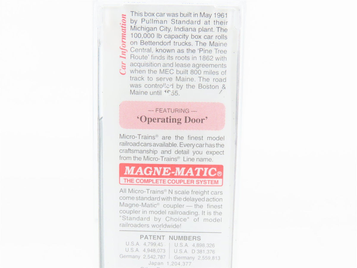 N Micro-Trains MTL 31330 MEC Maine Central Pine Tree Route 50&#39; Boxcar #9507