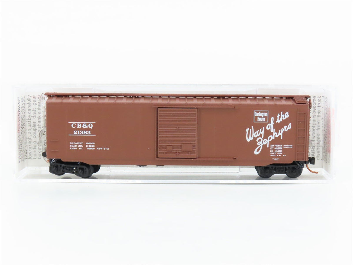 N Scale Micro-Trains MTL 31320 CBQ Burlington 50&#39; Standard Boxcar #21383