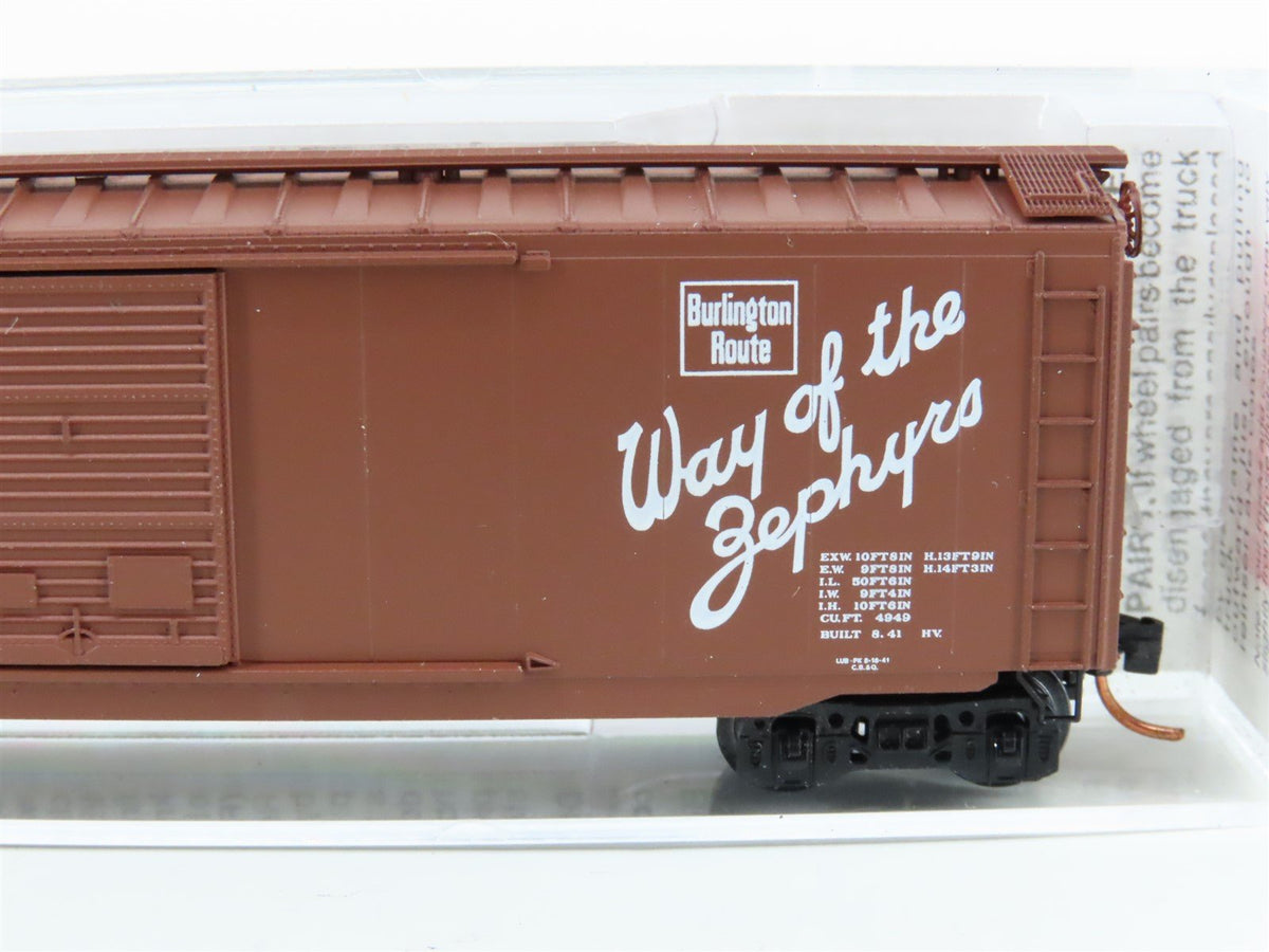 N Scale Micro-Trains MTL 31320 CBQ Burlington 50&#39; Standard Boxcar #21383