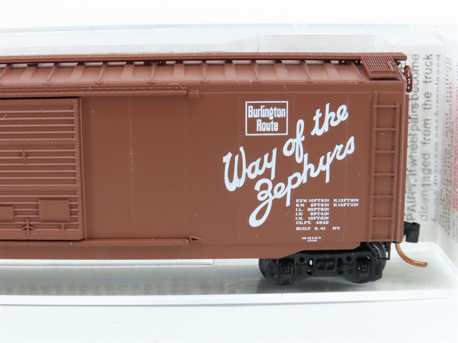 N Scale Micro-Trains MTL 31320 CBQ Burlington 50' Standard Boxcar #21383