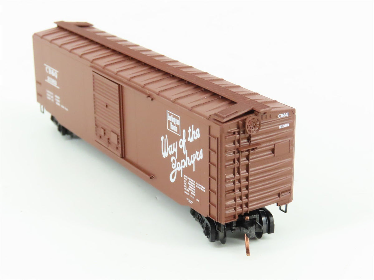 N Scale Micro-Trains MTL 31320 CBQ Burlington 50&#39; Standard Boxcar #21383