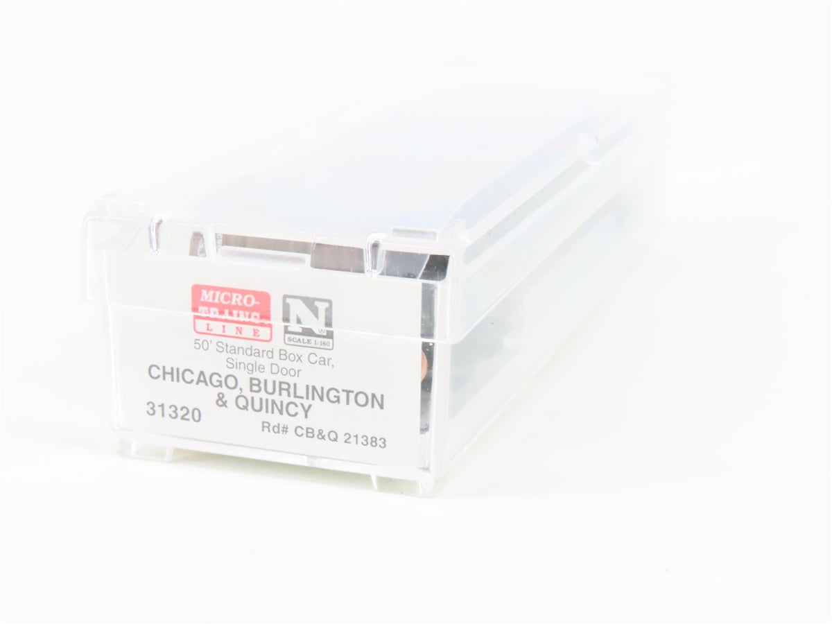 N Scale Micro-Trains MTL 31320 CBQ Burlington 50&#39; Standard Boxcar #21383