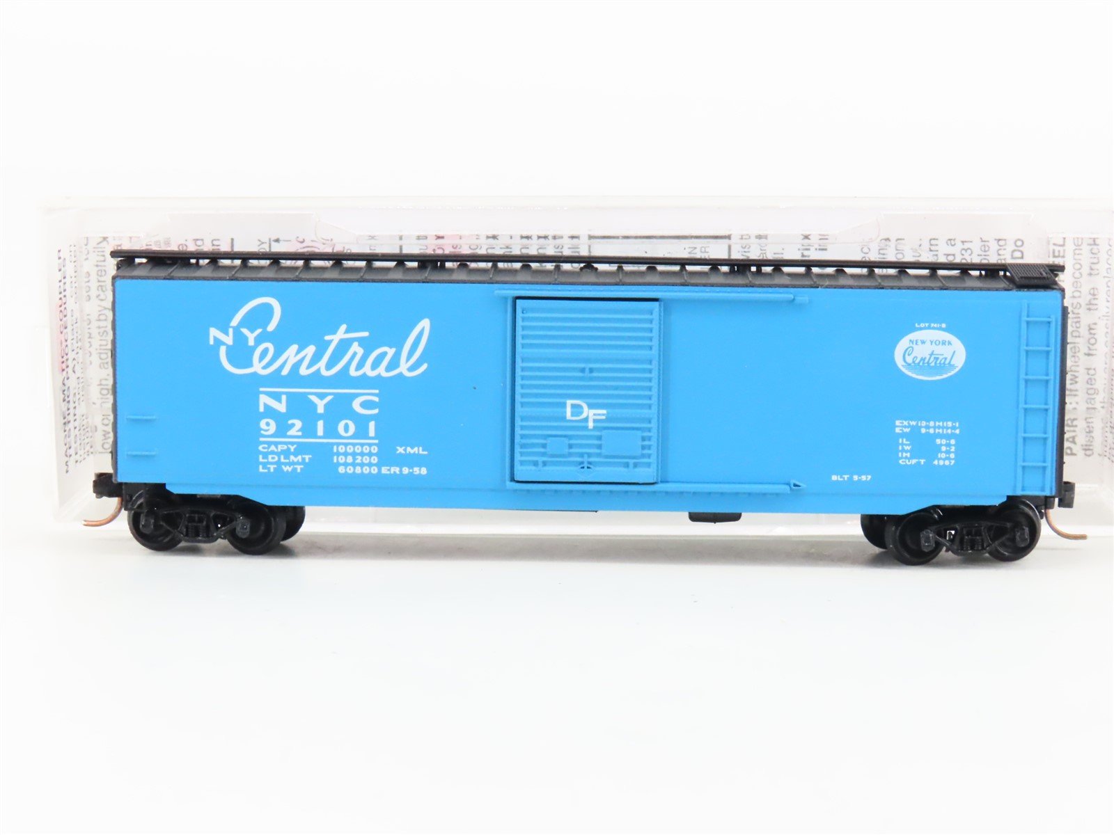 N Scale Micro-Trains MTL 31310 NYC New York Central 50' Standard Boxcar #92101