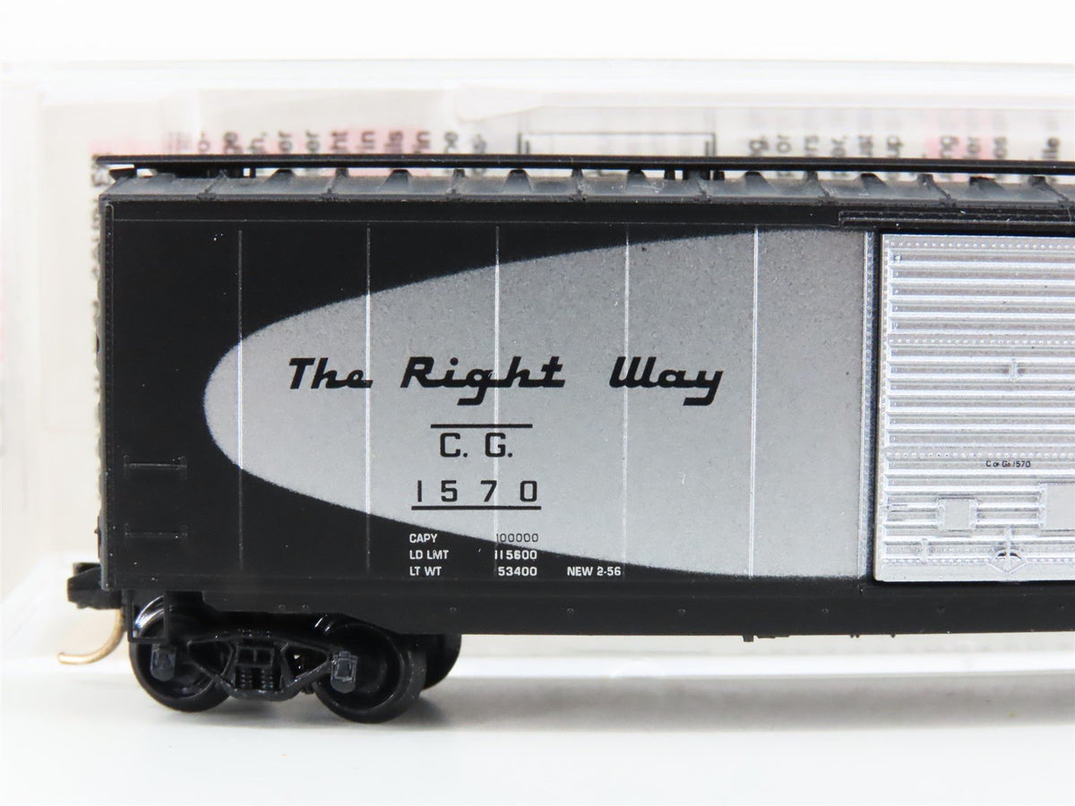 N Scale Micro-Trains MTL 31280 CG Central of Georgia 50&#39; Standard Boxcar #1570
