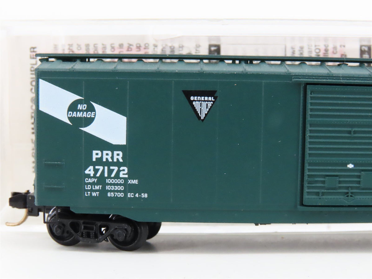 N Scale Micro-Trains MTL PRR Pennsylvania &quot;No Damage&quot; 50&#39; Boxcar #47172