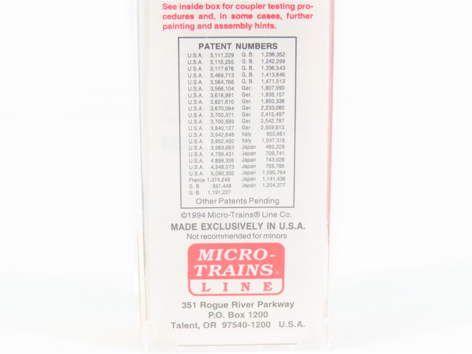 N Scale Micro-Trains MTL 31260 C&S Burlington Route 50' Standard Boxcar #924