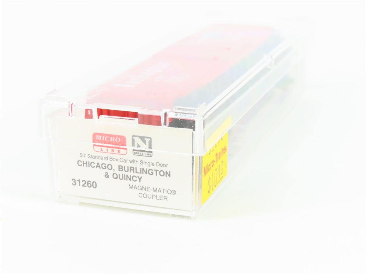 N Scale Micro-Trains MTL 31260 C&amp;S Burlington Route 50&#39; Standard Boxcar #924