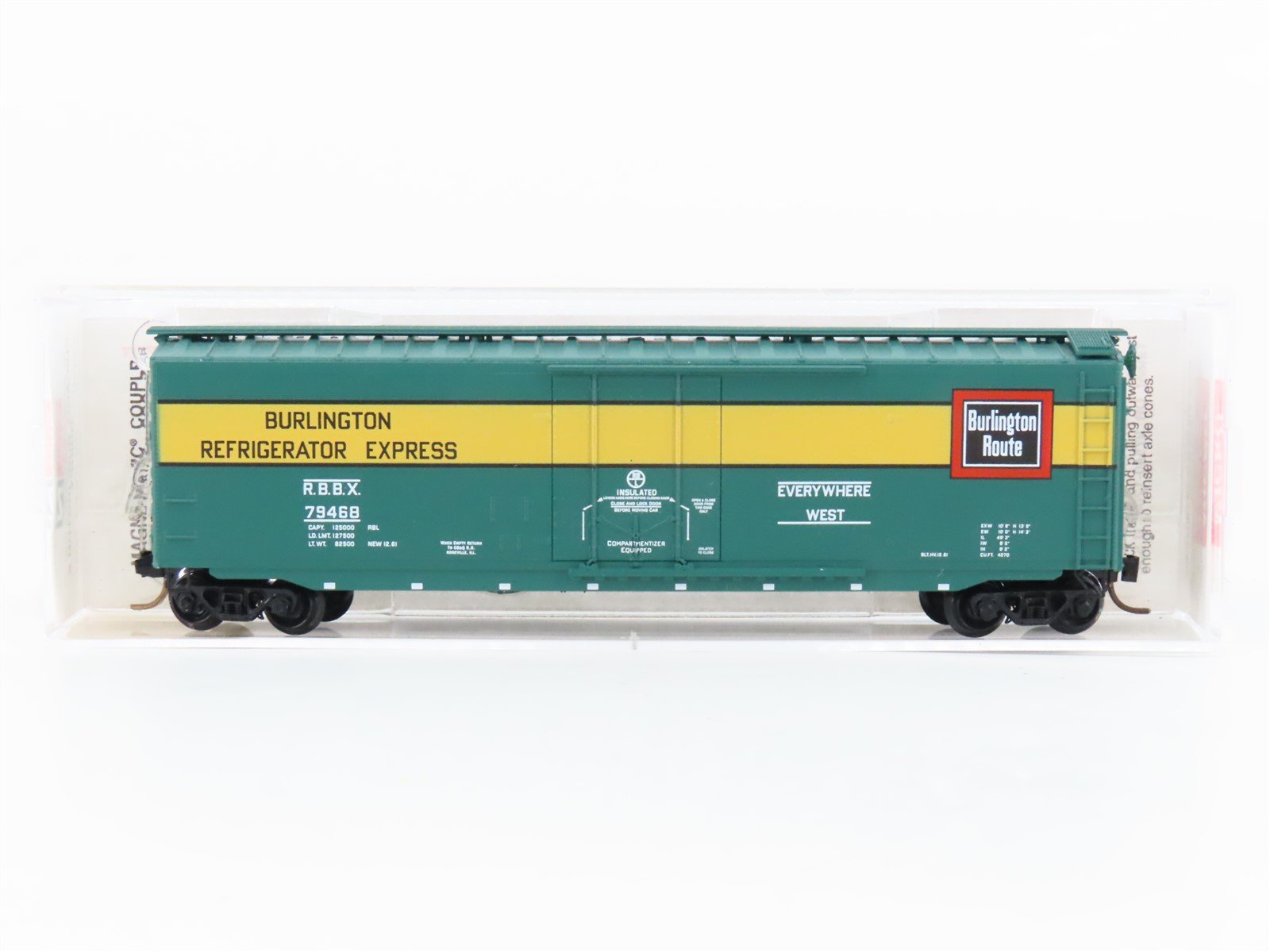 N Scale Micro-Trains MTL 32370 RBBX Burlington 50' Standard Boxcar #79468