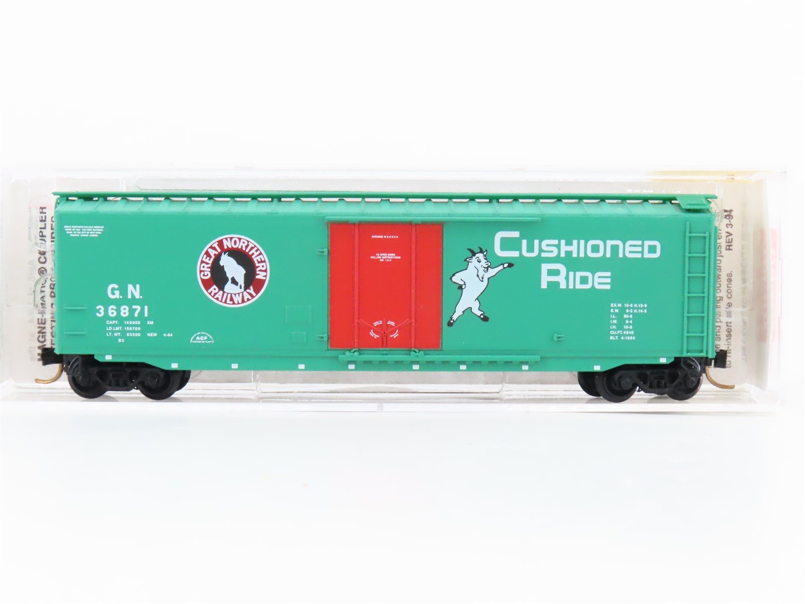 N Scale Micro-Trains MTL 32340 GN Great Northern "Goat" 50' Boxcar #36871