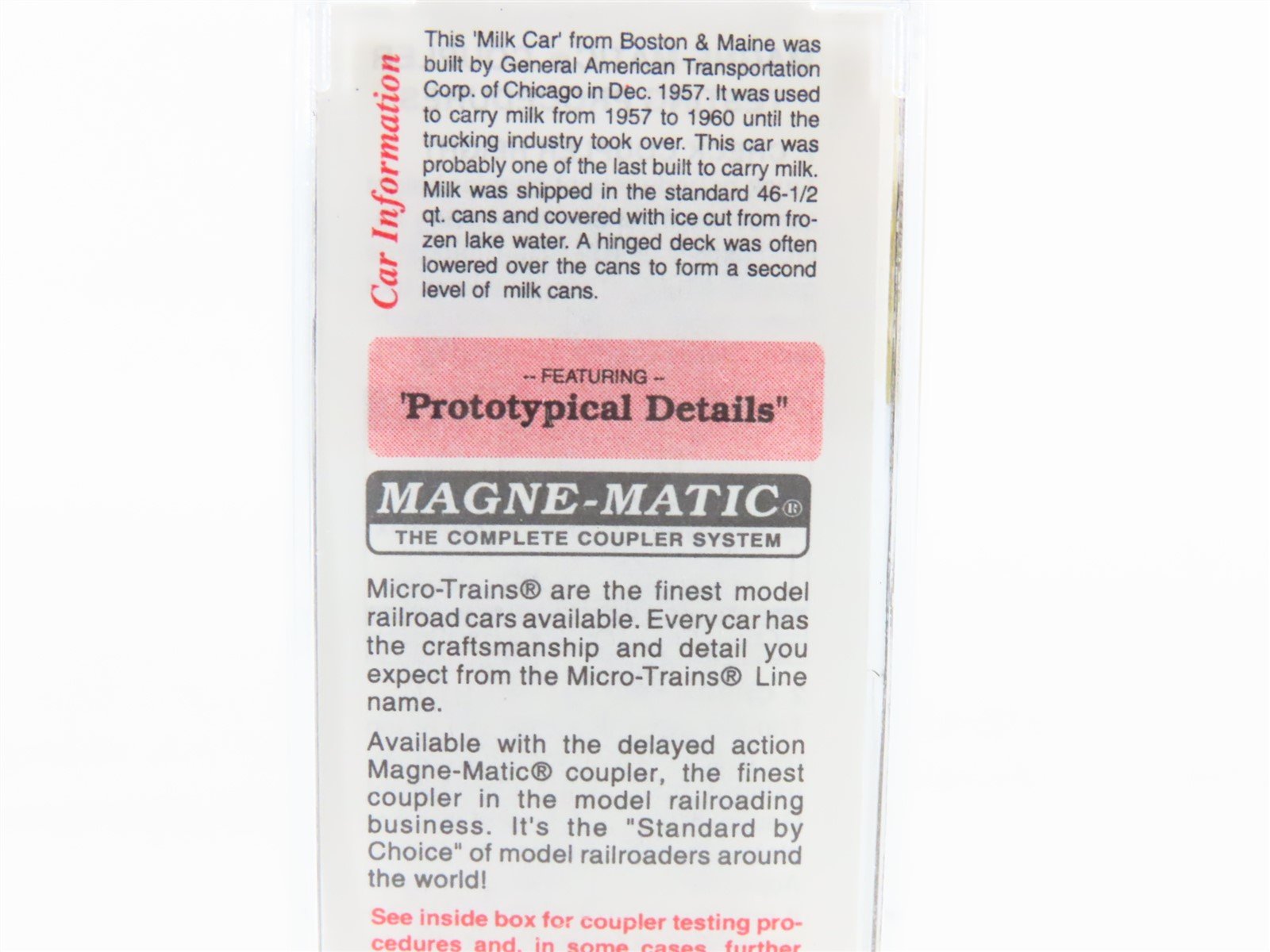 N Scale Micro-Trains MTL 32330 B&M Boston & Maine 