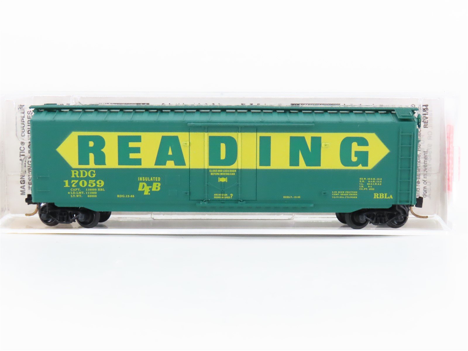 N Scale Micro-Trains MTL 32320 RDG Reading 50' Standard Boxcar #17059