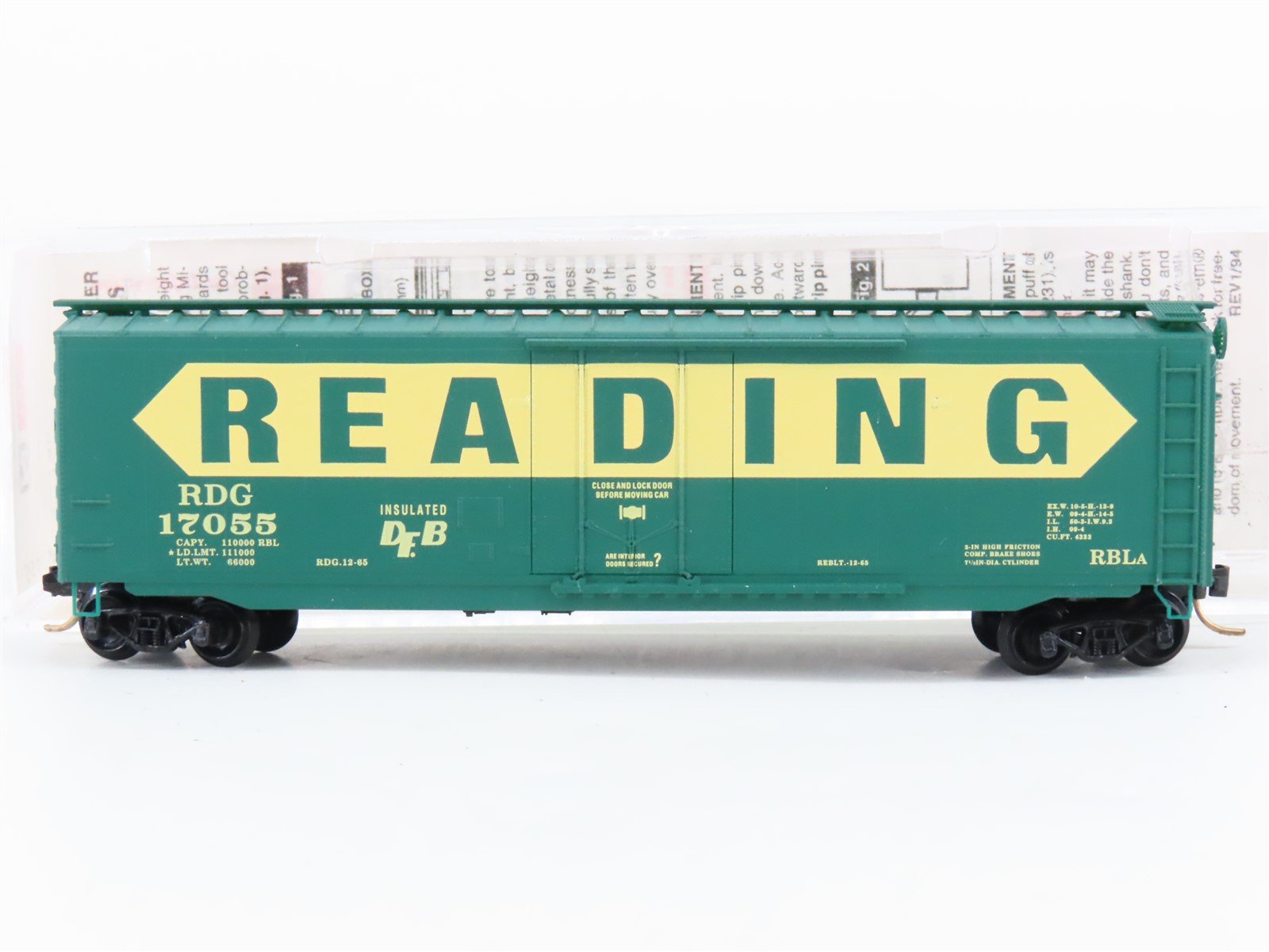 N Scale Micro-Trains MTL 32320 RDG Reading 50' Standard Boxcar #17055