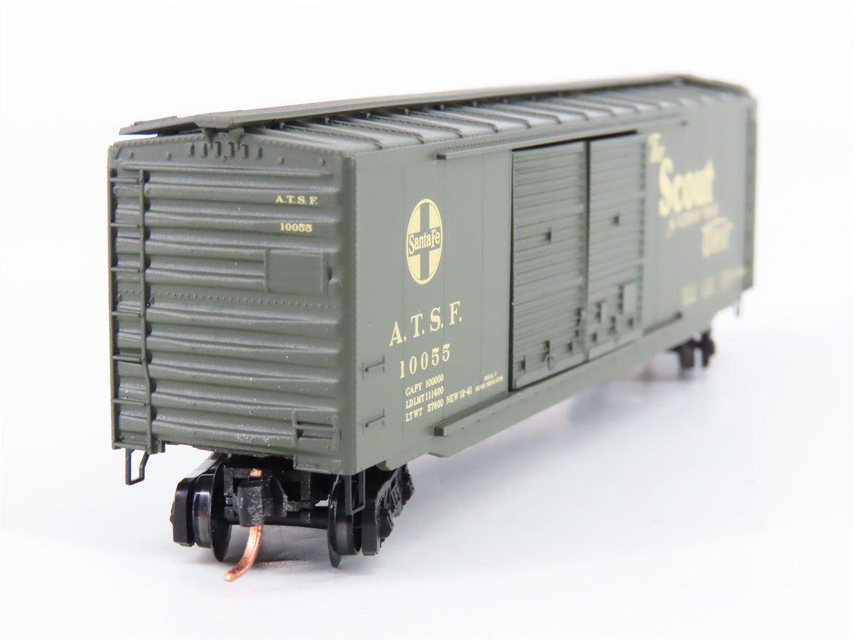 N Scale Micro-Trains MTL 34270 ATSF Railway &quot;Scout West&quot; 50&#39; Boxcar #10055